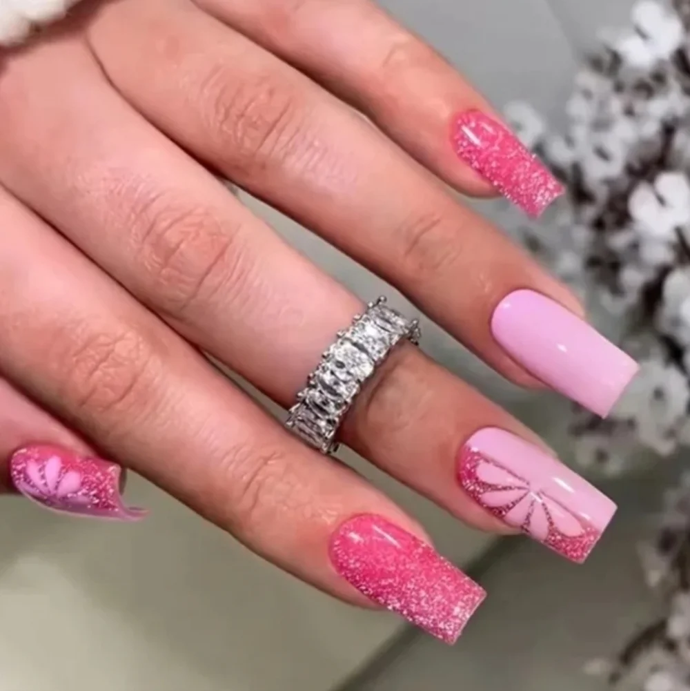 24 Pieces Fake Press On Nails